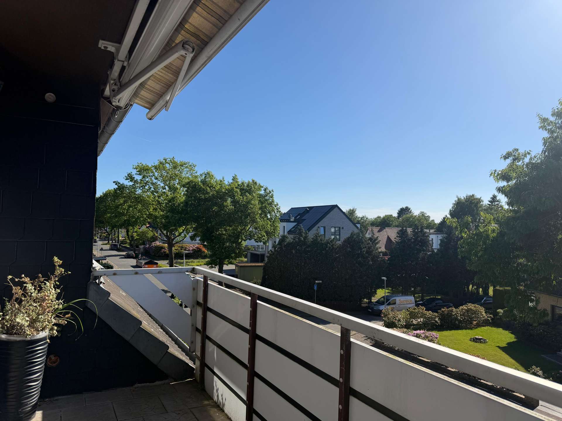 Blick vom Balkon – Eigentumswohnung mit Balkon in begehrter Lage von Kirchweyhe, Weyhe