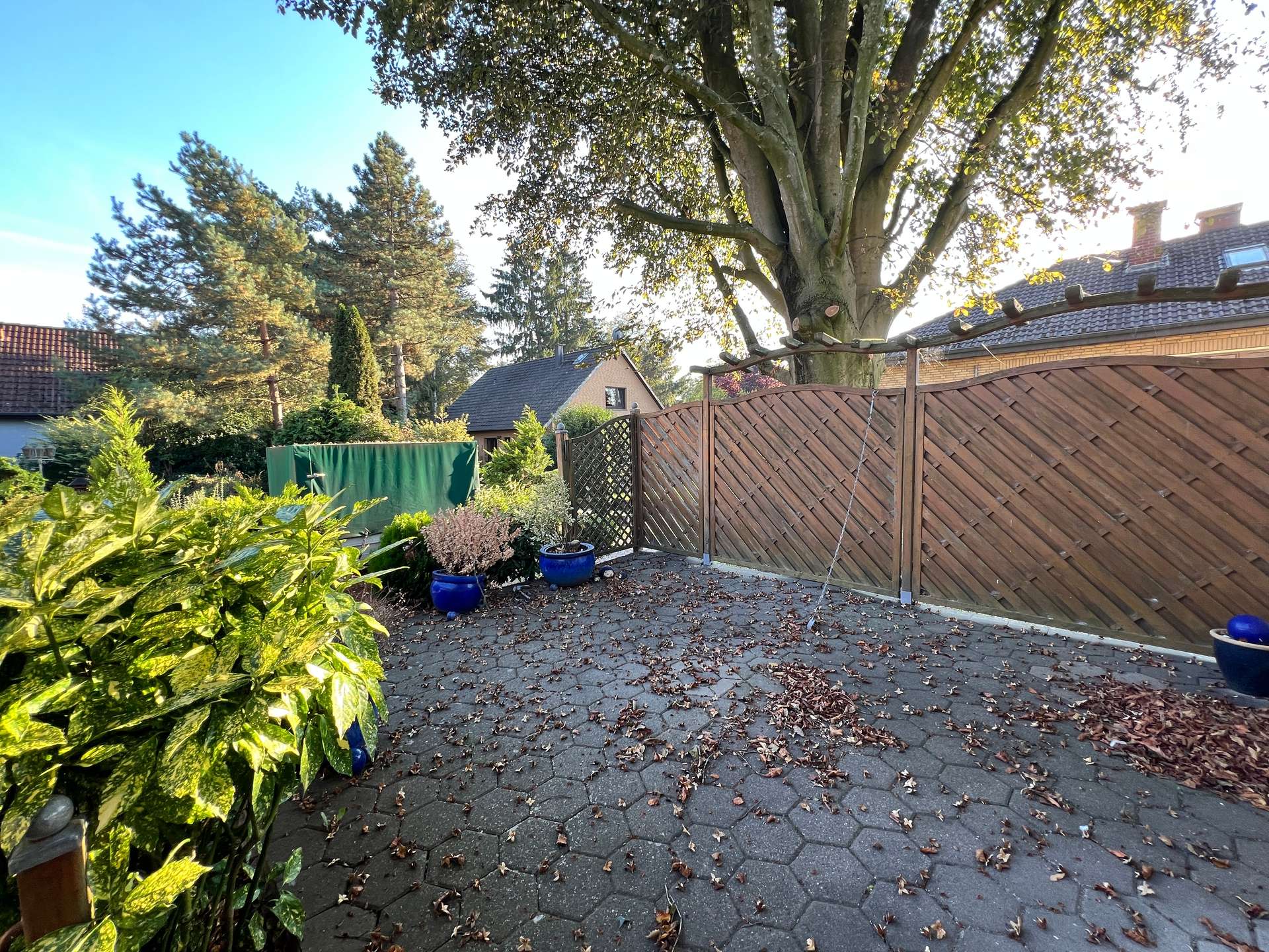 Terrasse – Einfamilienhaus mit Doppelgarage und Garten in ruhiger Wohnlage, Lilienthal