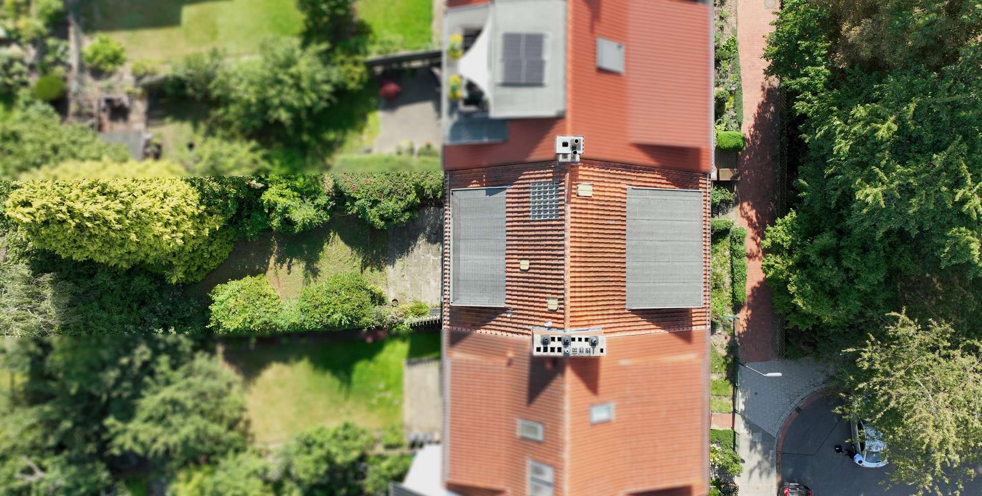 Vogelperspektive – Mehrfamilienhaus mit drei Wohneinheiten und großem Keller, Bremen