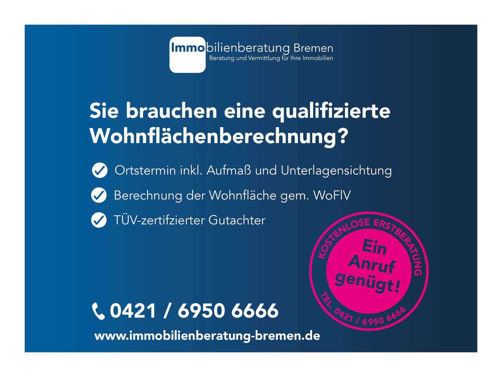 Wohnflächenberechnung – Immobilienberatung Bremen