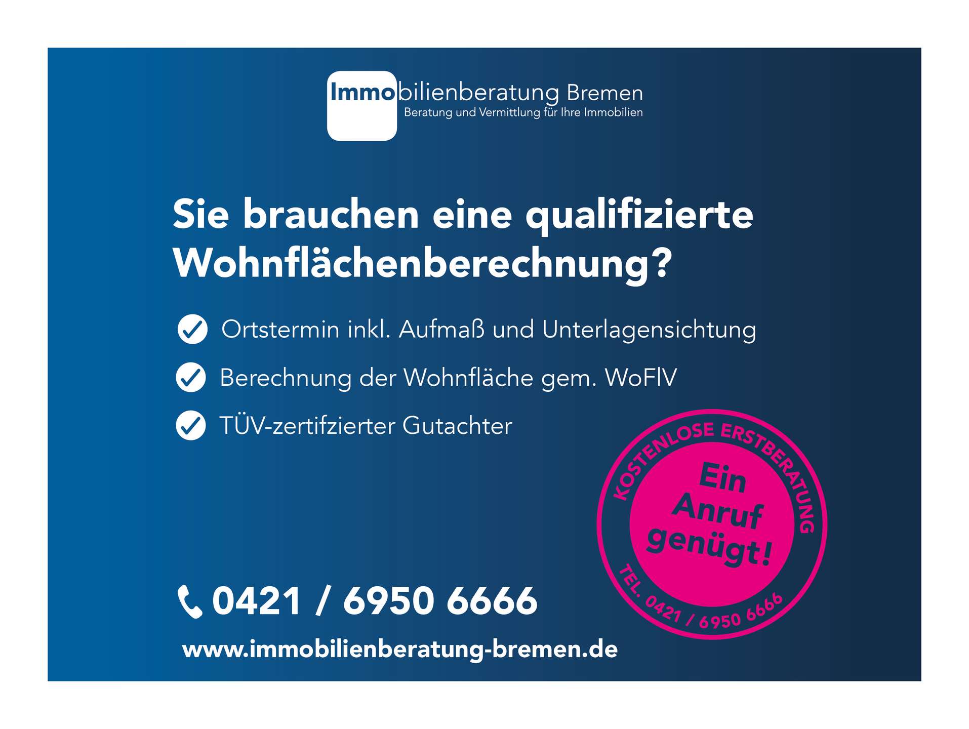 Wohnflächenberechnung – Immobilienberatung Bremen