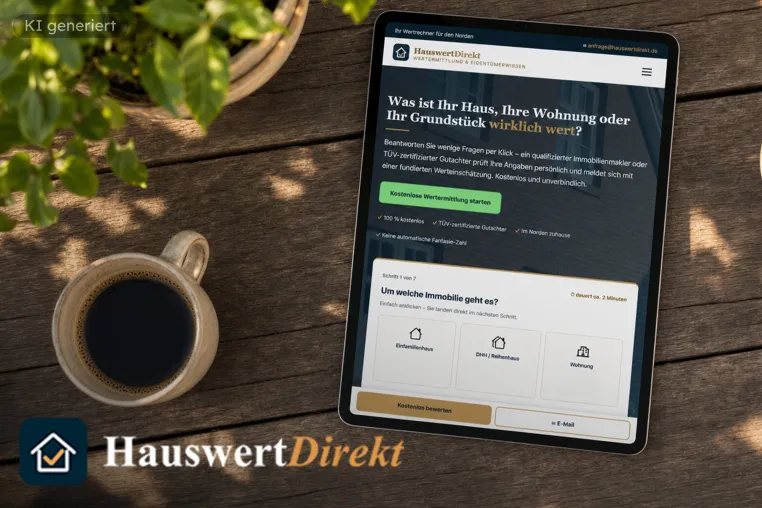 Immobilienwert ermitteln statt raten: So funktioniert die kostenlose Wertermittlung bei HauswertDirekt